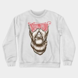 Santa Is Coming To Town Beard Crewneck Sweatshirt